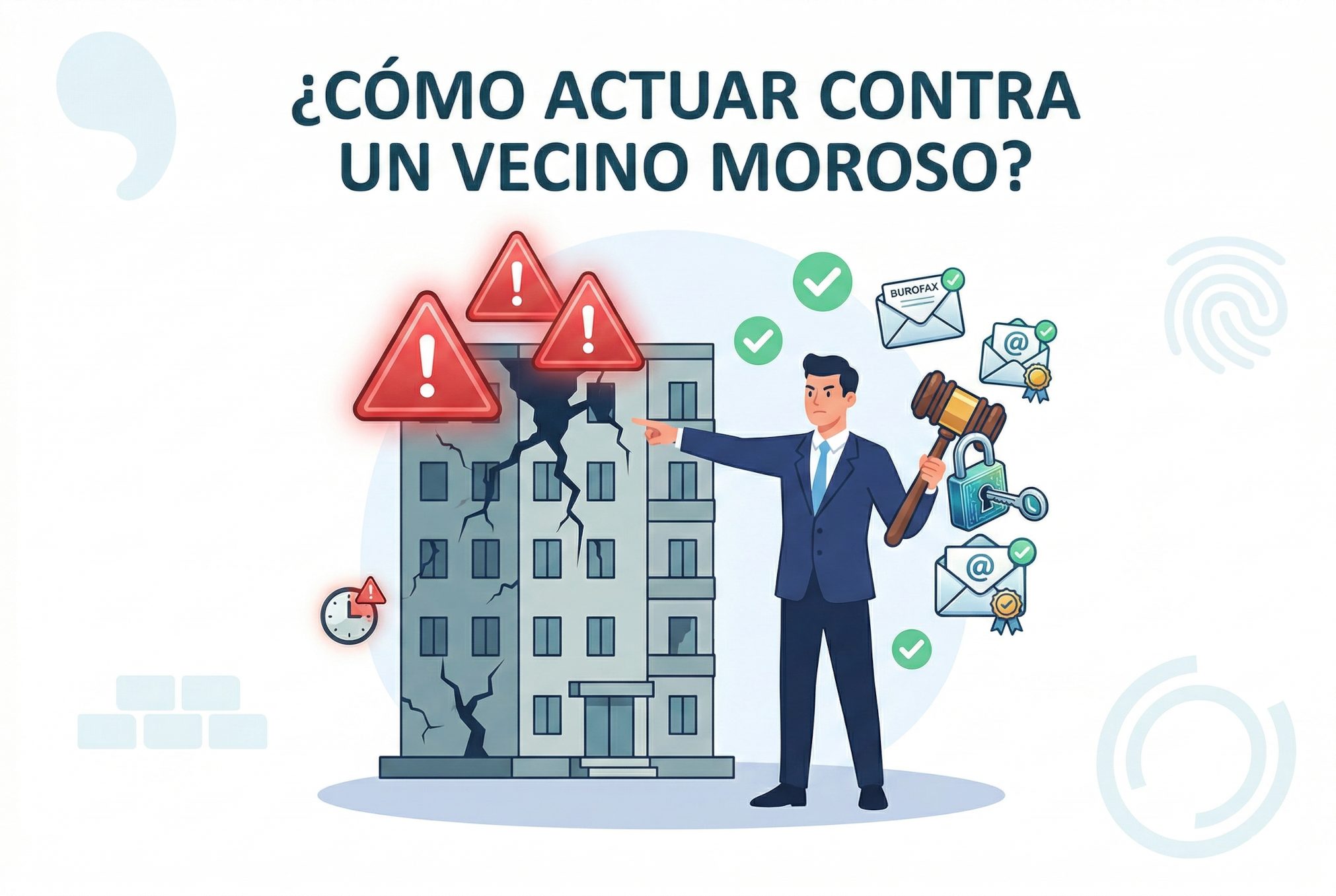 Reclamar a vecinos morosos